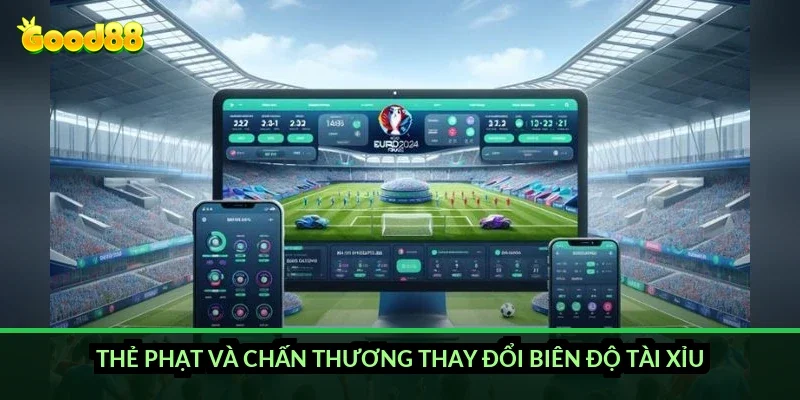 Thẻ phạt và chấn thương thay đổi biên độ tài xỉu ra sao?